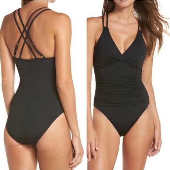 La Blanca Island One-Piece Underwire Swimsuit sz 6
